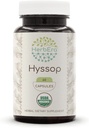 HerbEra Hyssop USDA 有机60 Capsules → 天然草药补充 → 认证的有机蔬菜 Capsules 和有机Hyssop(Hyssopus officinalis) 干草药(60 Capsules)