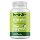 BESTVITE Pycnogenol 50mg(60 Capsules) - 法国海洋松木条提取法 - 无 Stearates - Gluten Free - 非 GMO