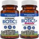 石柱健康动态生物+动态生物+妇女Probiotics Bundle补充剂,支持消化和女性健康