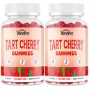 3300mg Tart Cherry Gummys for Uric Acid Cleanse, Sleep, Gout, United and Kidney Supports – 塔尔特樱桃提取剂与塞莱里种子,梅拉托宁,维生素C – 解毒剂和抗氧化剂 – 混合莓火药,120 Counter
