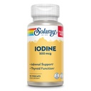 Solaray Iodine 500 mcg, 健康肾上腺素和甲状腺素支持的碘补充剂, 能量,代谢,以及Focus, 碘钾, Vegan, 60-Day Money-Back保证, 90 服务, 90 Veg Caps