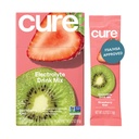 (原始内容存档于2018-09-21) (英语). Cure Hydrition QQ Electrolyte Drink Mix QX没有添加的糖 ++ 脱水救济粉 用椰子水制造 → Non-GMO → Vegan → 8 packets的盒子 - 草莓 Kiwi.