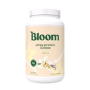 Bloom Nature Whey 隔离蛋白粉 香草 - 纯Iso 工作后复原 饮料混合剂 平滑混合 消化酶促进古特健康 - 低卡布,Keto & 零糖添加剂