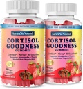 2 Packs Cortisol 荷尔蒙和谐增刊,17-in-1 Cortisol Gummys 与 Ashwagandha, Rhodiola Rosea, Holy Basil, Valerian 压力救济和科尔蒂索尔平衡方案合作编写的Cortisol 女性和男性 Cortisol 减压器