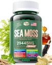 海 摩斯 12 000 mg 黑种子油 6 000 mg 阿斯瓦干达 3 000 mg 涡轮 1000 mg Bladderwrack 2000 mg Burdock 3 000 mg & 维生素 C & D3 配有 长老莓 Manuka Dandelion 黄码头碘氯化物 ACV
