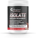 纤维化器 100% Whey 隔离 1lb,巧克力 I 25g 蛋白质,快速消化 I 0g 糖, 低碳