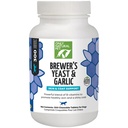只有自然宠物Brewer的Yeast & Garlic Chewables - 全自然花纹 & Tick Protection for Dogs - 加固B维生素 - 促进健康皮肤 & Coat - 300个计数板