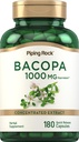 Piping Rock Bacopa Monnieri Supplement 1000 mg + 180 Capsules → 草本节选 → Non-GMO & Gluten Free
