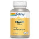 SOLARAY No Flush Niacin 500mg, Flush-Free Vitamin B3 Niacin, 能源和循环系统支持, Vegan, Lab 校验, 60天钱包担保, 100 服务, 100 Veg Caps