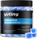 Creatine Monohydrate 填充甘米,Creatine Monohydrate Chews for Men & Women, 肌肉生长的超强,蓝莓火焰,60 Chewables, 1个月供应