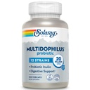 SOLARAY 多种多药性 12 Strain Probiotic 20亿 CPU, 消化卫生和古特健康支助的 Probiotics, 预生胰岛素, 无乳品, 50 Serv, 100 Veg Caps