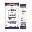 活性(由GoLive) KIDS CONCORD GRAPE 共生(Probiotics + Prebiotics) ; 5 临床草原; + 5亿 CMUs. 抗生素和预生素 KIDS用于消化、代谢、豁免。 (10个包装)