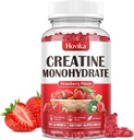 Creatine Monohydrate Gummys for Men & Women, Chewable 3g Creatine Monohydrate with Vitamin B12 for Muscle Growth & Recovery-Vegan, Natural Strawberry Flavor, 90 Gummys (原始内容存档于2019-03-04) (英语).
