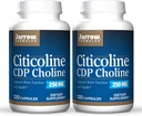 Jarrow公式 Citicoline(CDP Choline) 250 mg - 120 capsules, pack of 2 - 支持脑健康和注意力性能 - 最多240总服务量