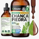 BIO KRAUTER Chanca Piedra Tincture - 天然肾脏健康支持液体 - Chanca Piedra Stonebreader & Gallbladder Cleanse Formula - Vegan,酒精和糖自由滴 - 4 oz