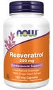 NOW 补充剂,天然活鼠醇 200毫克,红酒提取剂,120Veg Capsules