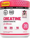 妇女老实验室-工作后补充剂,配有5000mg Creatine Monohydrate Powder,2000mg Collagen & BCAA 2:1:1 力量支持和恢复-不受欢迎-8.57 Ounce(第1包)