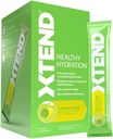 Xtend XTEND 健康水利 柠檬 零糖 高级水利 粉末 包装 6 关键电解剂 饮用 Mix 基本氨基酸 NSF 体育认证 15 棒