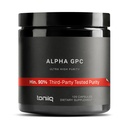 Toniiq 超纯度阿尔法GPC Capsules - 600mg 集中公式 - 90 %+ 高度纯化和生物可用北热带 -- -- 120 Capsules Alpha GPC补编