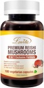 Lovita蘑菇补充品,8 in 1 Mushroom Complex, Lion's Mane, Cordyceps CS-4, Reishi Spores, Turkey Tail, Maitake, 用于自然能源,记忆支持和免疫支持. 100 维冈卡普尔