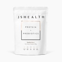 JSHealth Vegan Pea蛋白粉 配有Probiotics - Vanilla Bean Flavor - Gluten Free,非转基因生物,植物蛋白饮料混合,300g