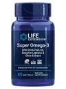 生命延伸 Super Omega-3 EPA/DHA 鱼油,芝麻 利格南和橄榄提取 – 心脏健康,脑健康,炎症健康支持,胆固醇健康支持,无胶,非GMO,60软胶