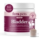 Fera Pets Bladder 支持 - 狗和猫的Cranberry - D-Mannose & Marshmallow Root - 尿道切除支持 - 支持正常尿道 pH - 靴子豁免 - 60 Scoops