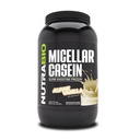 NutraBio Casein蛋白粉,Micellar Casien Powder, 25g 慢消化蛋白, 帮助保持你完整, 过夜肌肉恢复与成长, BCAA & EAA, Gluten Free, Soy Free, 2lb Vanilla
