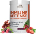国家FARMS Imune Defense Superfoods, Imune支助补编,维生素C,配有黑老莓,Echinacea,Turmeric,支持水利,配有Probiotics和Prebiotics,Berry Flavor,40种服务