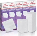 HEALQU 1000 Gauze Pades 2x2"——软非Woven 4-Ply用于牙提取和牙科程序——非固态广场海绵用于急救,外科,外科,和伤口穿戴(5包200)