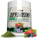 EHP Labs Oxy Greens Super Greens Powder – Daily Greens & Superfood Supplina, Chlorella, Prebiotics, 消化酶, 抗氧化剂 – 30 services (Forest Berries) 配药 配药 配药 配药 配药 配药 配药 配药 配药