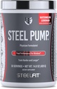 SteelFit钢泵 高级预工粉和硝基氧化物补充剂 西瓜柠檬油,30种 用于肌肉建筑和复苏 与峰 ATP、Ashwagandha、和电解剂