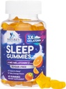 - 6毫克Melatonin 成人睡眠Gummys、超强睡眠Gummy补充、偶尔睡眠支持补充、6mg Gomitas para Dormir - 60
