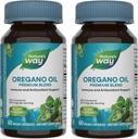 自然之道 Oregano Oil – 免疫支持补充* - 75-85% Carvacrol - Gluten Free - 60 Vegan Capsules (2包)