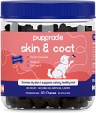 PupGrade Skin & Coat Soft Chew Supplement for Dogs – 支持健康皮肤, Coat 和 Imune 函数 - 富含天然鱼油,欧米加脂肪酸和维生素 – 60 Soft Chews