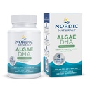 北欧天然藻类 DHA - 60 Soft Gels - 500 mg Omega-3 DHA - 认证 Vegan Algae Oil - 植物基 DHA - 脑,眼和神经系统支持 - 非GMO - 30 services