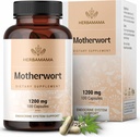 赫尔巴马 Motherwort Capsules – 自然更年期补编* 女性 – 1,200mg Motherwort Herb粉 – 服务于女性的莫德和冷静支持 – Vegan,非GMO – 50天供应 – 女性 – 1,200mg Motherwort Herb Powder – 服务于女性的莫德和平静支持 – Vegan,非GMO – 50天供应 – 女性 – 女性