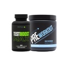 雕塑民族,由V Shred Test Boost Max 和 Pre Workout 蓝莓粉末包