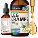 BIO KRAUTER 腿切片与昆宁- 姜汁和香蜜酒液提取法用于腿切片 - 天然酒精和糖无配方 - Vegan Drops 2 Fl.Oz.