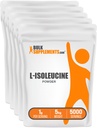Bulk Assupports.com L-Isoleucine Powder - BCAA 粉末,氨酸营养补充 - Vegan & Gluten Free,每服1克,1kg(2.2磅)(包5)