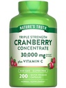 Nature's Truth Cranberry focus Pills + Vitamin C + 30,000 mg → 200 Quick Release Capsules → Non-GMO & Gluten Free Supplement (英语:Non-GMO & Gluten Free Supplement) (英语).