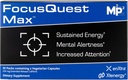 FocusQuest Max Focus Supplement 配有扩展发行的咖啡因和L-Theanine, 诺热带能源和生产力的Supplement - Vegan, Gluten Free for 专业人员,学生,忙妈妈和健身