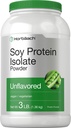 Horbaach Soy Protein Isolate Powder = 3 lb = 不受欢迎的 ==================================================================================================================================================================================================================================
