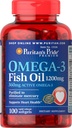 清教徒的 Pride Omega-3 鱼油 1200 mg(360 mg Active Omega-3) - 100 软胶