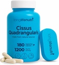 LongLifeNutri Cissus Quadrangularis 1200mg - 180 蔬菜卡普勒斯,联合舒适、骨强和主动流动的蒸馏提取,高潜力公式,3-Month供应,GMP认证,美国制造