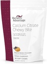Bariatric Advantage Calcium Citrate Chewy Bites 500 mg - 高抗腐蚀性和消化力 - 维生素D3 - 易食用钙补充剂 - 花生酸奶巧克力 - 90 count