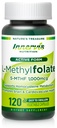 生物活性泡沫(L-5-MTHF 1000mcg,Folate 1700mcg) – Brain & Mood Support,Easy-to-Swallow,120 Veg Capsules