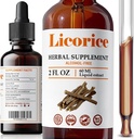 FabLab Licorice 根提取 - 草原免疫支持 - Glycyrrhiza Glabra 消化恢复呼吸卫生补充 - 非GMO (Licorice 2 Fl Oz)