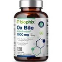 生物phix Ox Bile 1000 mg 配有 BioPerine 120 Veggie Capsules - 高吸收性消化酶 补充 - Liver 代谢 GI Fat 代谢支持