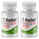 T-Relief 外强性关节炎 Arnica + 12 疼痛解脱 自然药 帮助减轻关节中的疼痛 疼痛和疼痛 自然 - 100 片(2包)